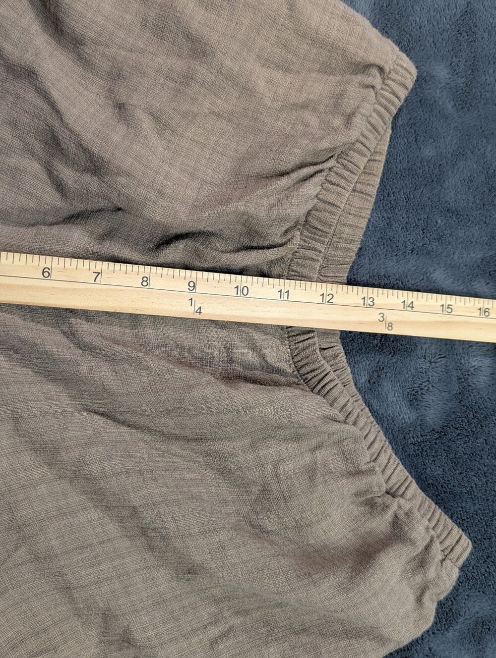 Eileen Fisher Puckered Organic Linen Wide Leg Pant Culottes Sz Medium Minimalist - Picture 7 of 9